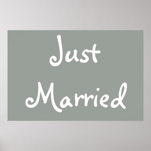 Just Married Poster (Vorne)