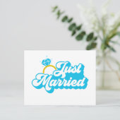 Just Married Postkarte (Stehend Vorderseite)