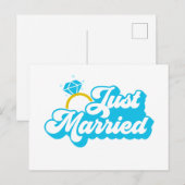 Just Married Postkarte (Vorne/Hinten)