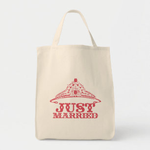 Just Married Princess Bride Tiara Honeymoon Tragetasche