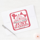 Just Married Princess Bride Tiara Wedding Sticker (Umschlag)