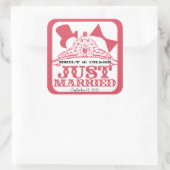 Just Married Princess Bride Tiara Wedding Sticker (Tasche)