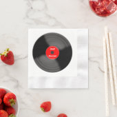 Just Married Record Paper Napkins Serviette (Beispiel)