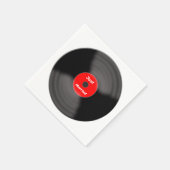 Just Married Record Paper Napkins Serviette (Ecke)