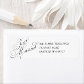 Just Married Return Address Label (Insitu)