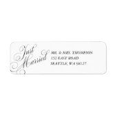 Just Married Return Address Label (Vorne)