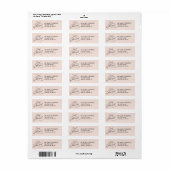 Just Married Return Address Label (Vorne)