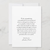 Just Married Romantic Wedding Foto Ankündigung (Rückseite)