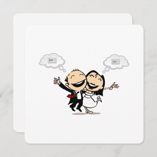 Just married save the date (Vorne/Hinten)