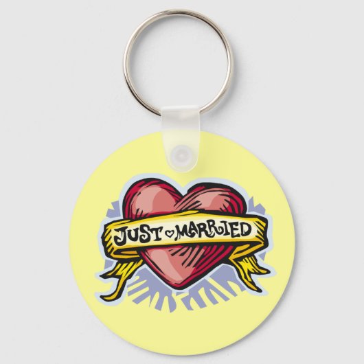 Just Married Schlüsselanhänger (Vorderseite)