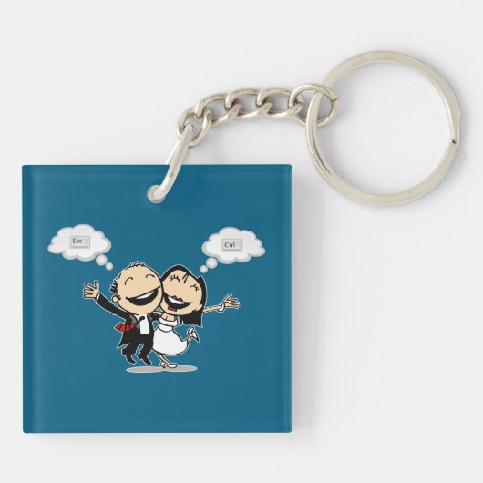 Just married schlüsselanhänger (Rückseite)