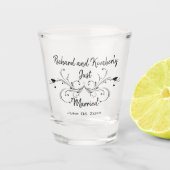 Just Married Schnapsglas (Vorderseite)