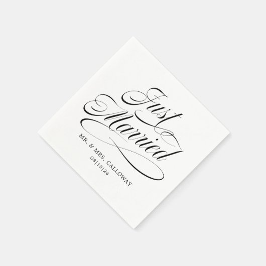 Just Married Serviette (Ecke)