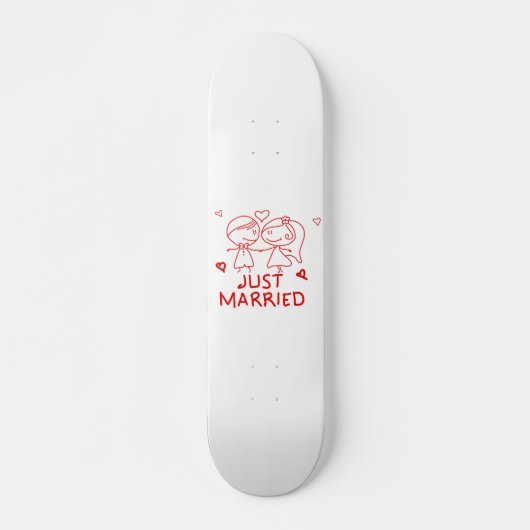 Just Married Skateboard (Vorne)