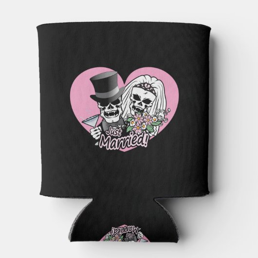 Just Married Skulls Dosenkühler (Rückseite)