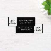 Just Married Small Tag - Black (Schreibtisch)
