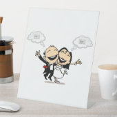 Just married sockelschild (In Situ)