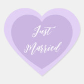 Just Married Sticker (Vorderseite)