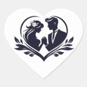 Just Married Sticker (Vorderseite)