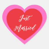 Just Married Sticker (Vorderseite)