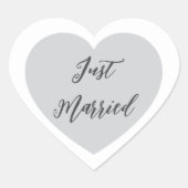 Just Married Sticker (Vorderseite)