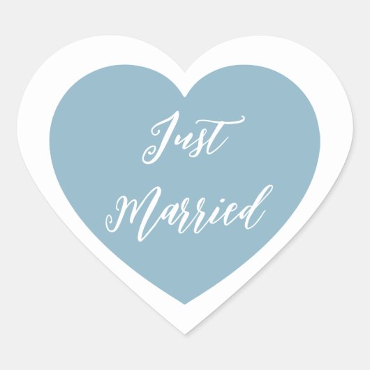 Just Married Sticker (Vorderseite)