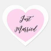 Just Married Sticker (Vorderseite)