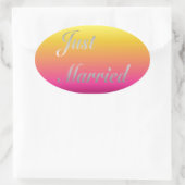 Just Married Sticker (Tasche)