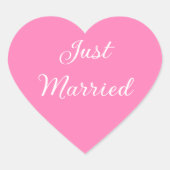 Just Married Stickers (Vorderseite)