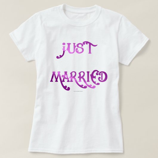 Just Married T-Shirt (Design vorne)