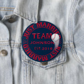 Just Married Team 01-CUSTOMIZED Button Button (Beispiel)