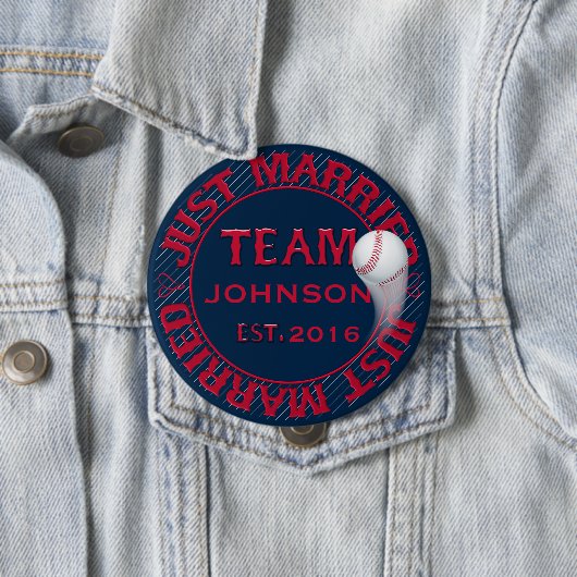 Just Married Team 01-CUSTOMIZED Button Button (Beispiel)