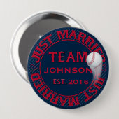 Just Married Team 01-CUSTOMIZED Button Button (Vorne & Hinten)