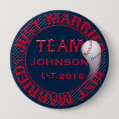 Just Married Team 01-CUSTOMIZED Button Button (Vorderseite)