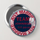 Just Married Team 02-CUSTOMIZED Button Button (Vorne & Hinten)