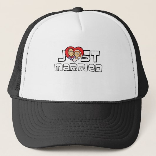Just Married Truckerkappe (Vorderseite)