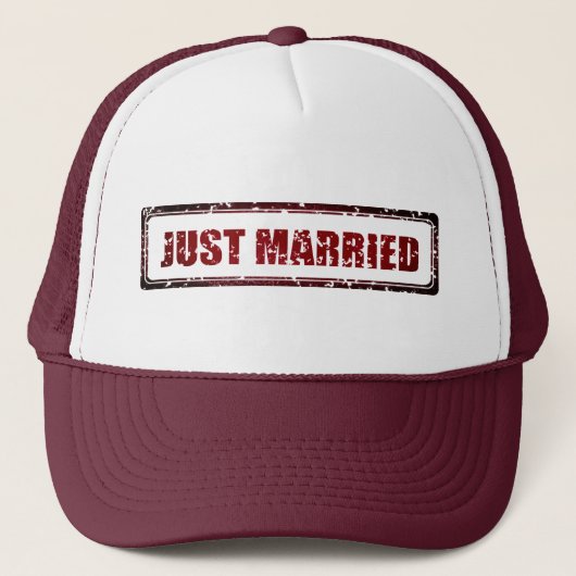 Just Married Truckerkappe (Vorderseite)
