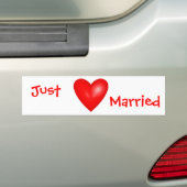 Just Married Valentine Autoaufkleber (Auf Auto)