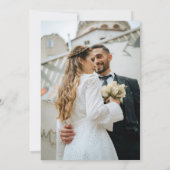 Just Married Vintage Car Reception Celebration | Einladung (Rückseite)