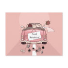 Just Married Wedding Announcement Liebe Postcard