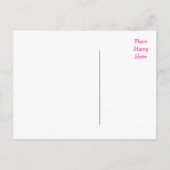 Just Married Wedding Announcement Liebe Postcard Ankündigungspostkarte (Rückseite)