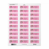 Just Married Wedding Bells Address Labels (Vorne)