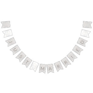 Just Married Wedding Bunting Flags Dolphin Theme Wimpelkette