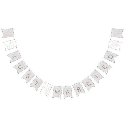 Just Married Wedding Bunting Flags Wimpelkette (Alle)