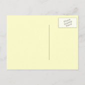 Just Married Wedding Car Ankündigungspostkarte (Rückseite)