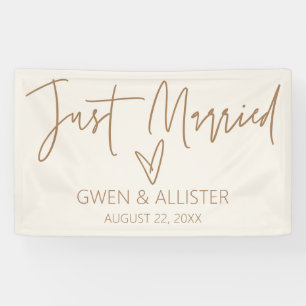 Just Married Wedding Car Dekoration Banner G400