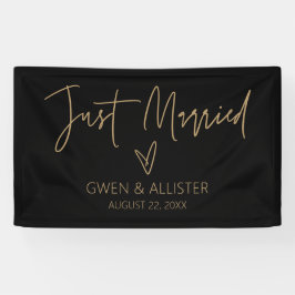 Just Married Wedding Car Dekoration Banner G400