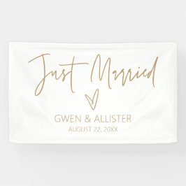 Just Married Wedding Car Dekoration Banner G400
