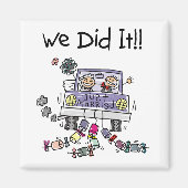 Just Married Wedding Car Magnet (Vorne)