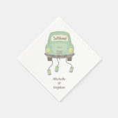 Just Married Wedding Car Serviette (Ecke)